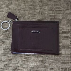 Coach Darcy Patent Leather Skinny Wallet